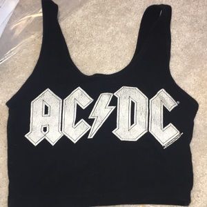 ACDC Crop Top